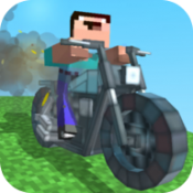 疯狂摩托方块竞速手游